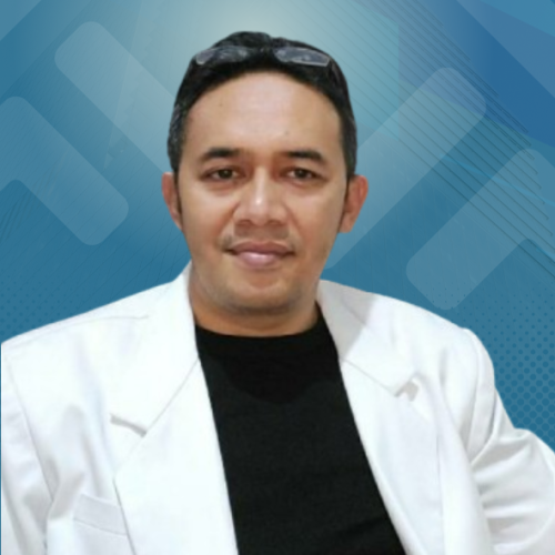 Blue Creative Modern Office Manager ID Card(3) Dr.dr. Patria Bayu Murdi, M.H