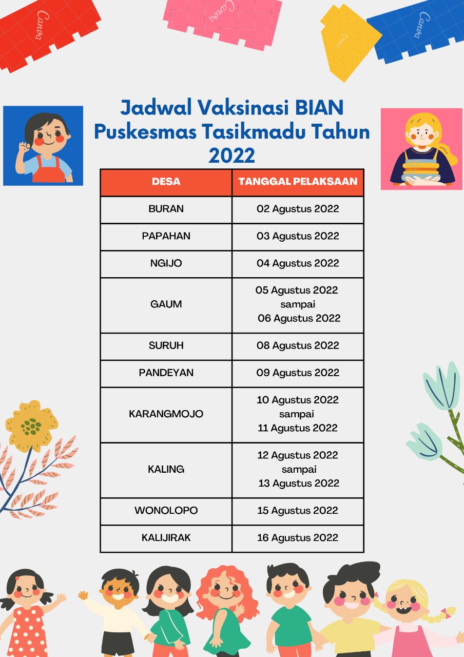 JADWAL KEGIATAN BIAN