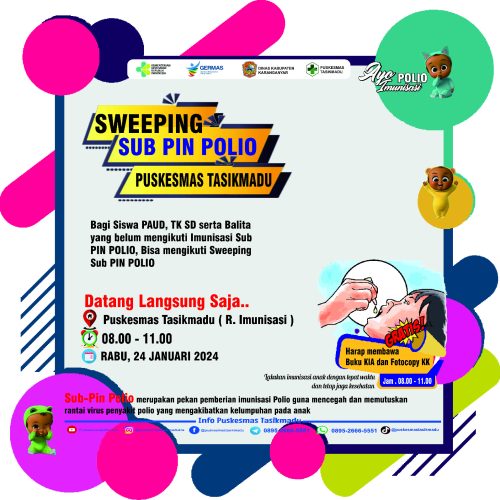 JADWAL SWEEPING SUB PUN POLIO PUSKESMAS TASIKMADU