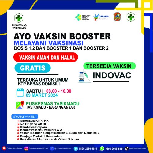 JADWAL IMUNISASI VAKSIN COVID