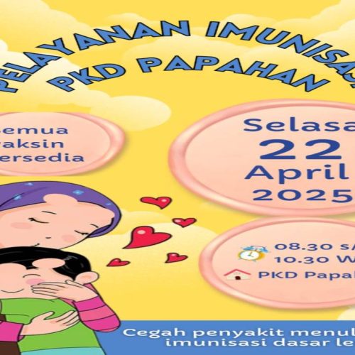 JADWAL PELAYANAN IMUNISASI BULAN APRIL