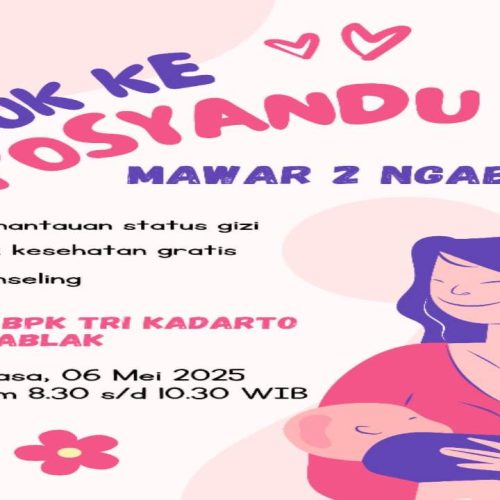 JADWAL POSYANDU DUSUN NGABLAK