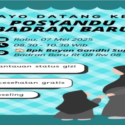 JADWAL POSYANDU BADRAN BARU