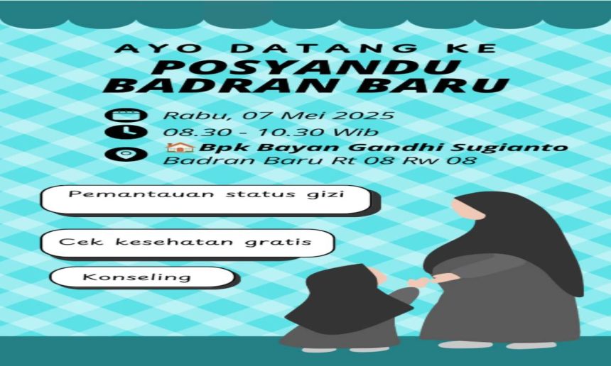 JADWAL POSYANDU BADRAN BARU