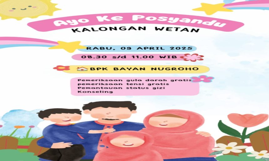 JADWAL POSBINDU BULAN APRIL