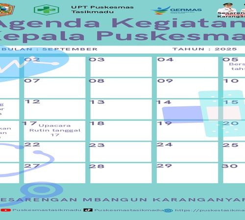 AGENDA KAPUS BULAN SEPTEMBER