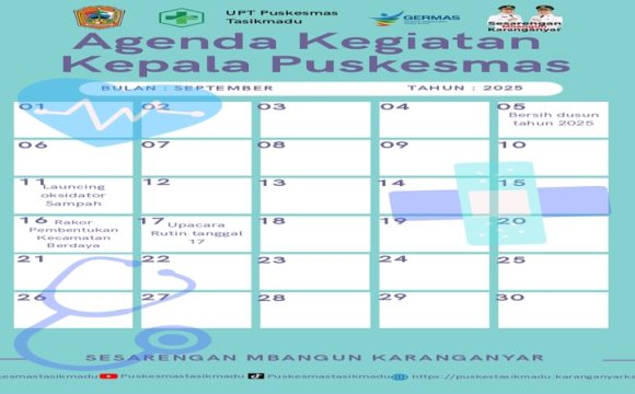 AGENDA KAPUS BULAN SEPTEMBER